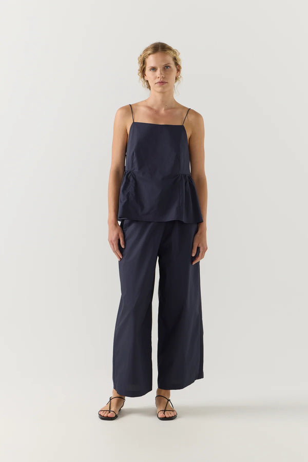 River Top Navy Poplin