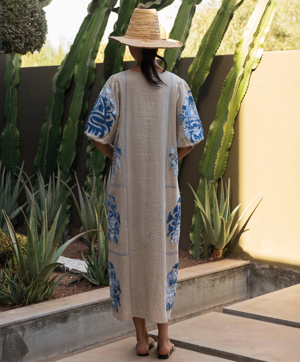 Rose Dress Natural Linen