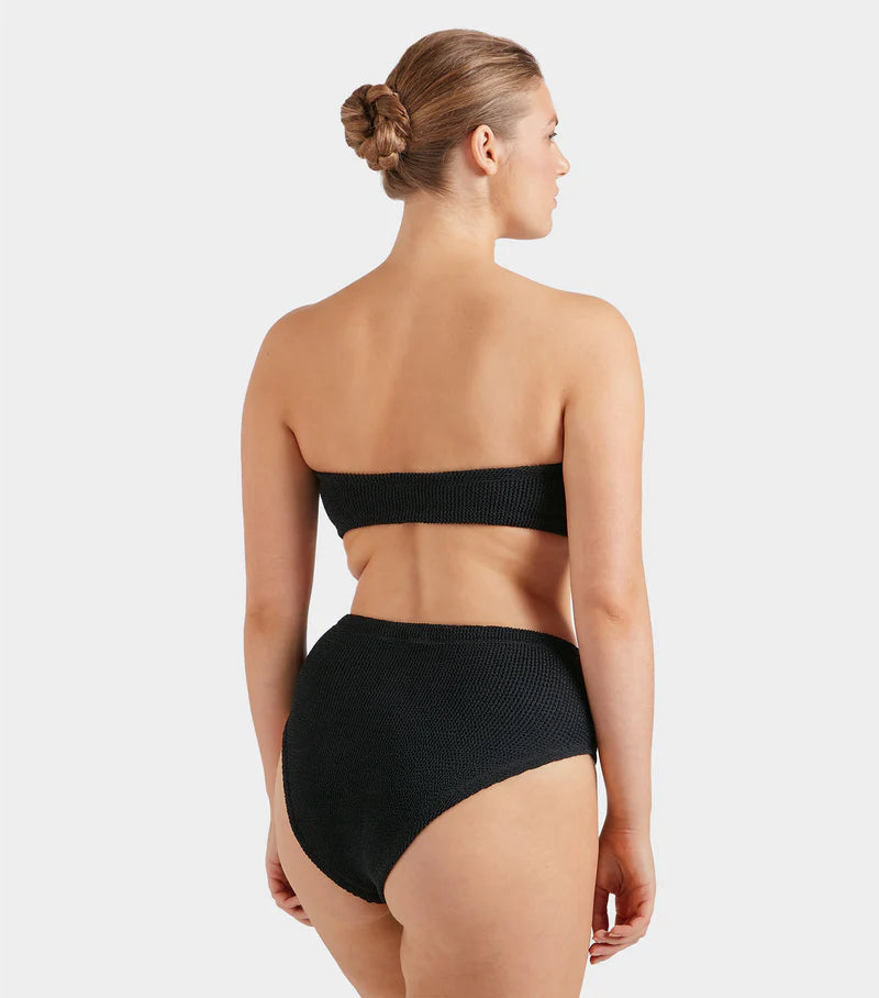 HUNZA G Ruby Bikini Black | Halcyon Atelier