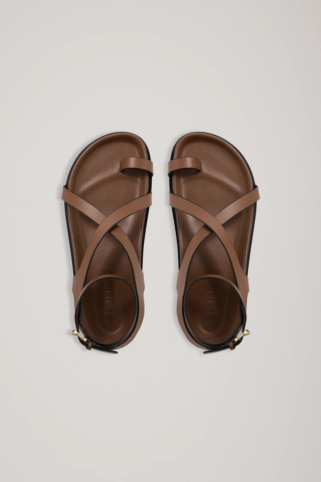 The Jalen Slim Sandal - Cognac