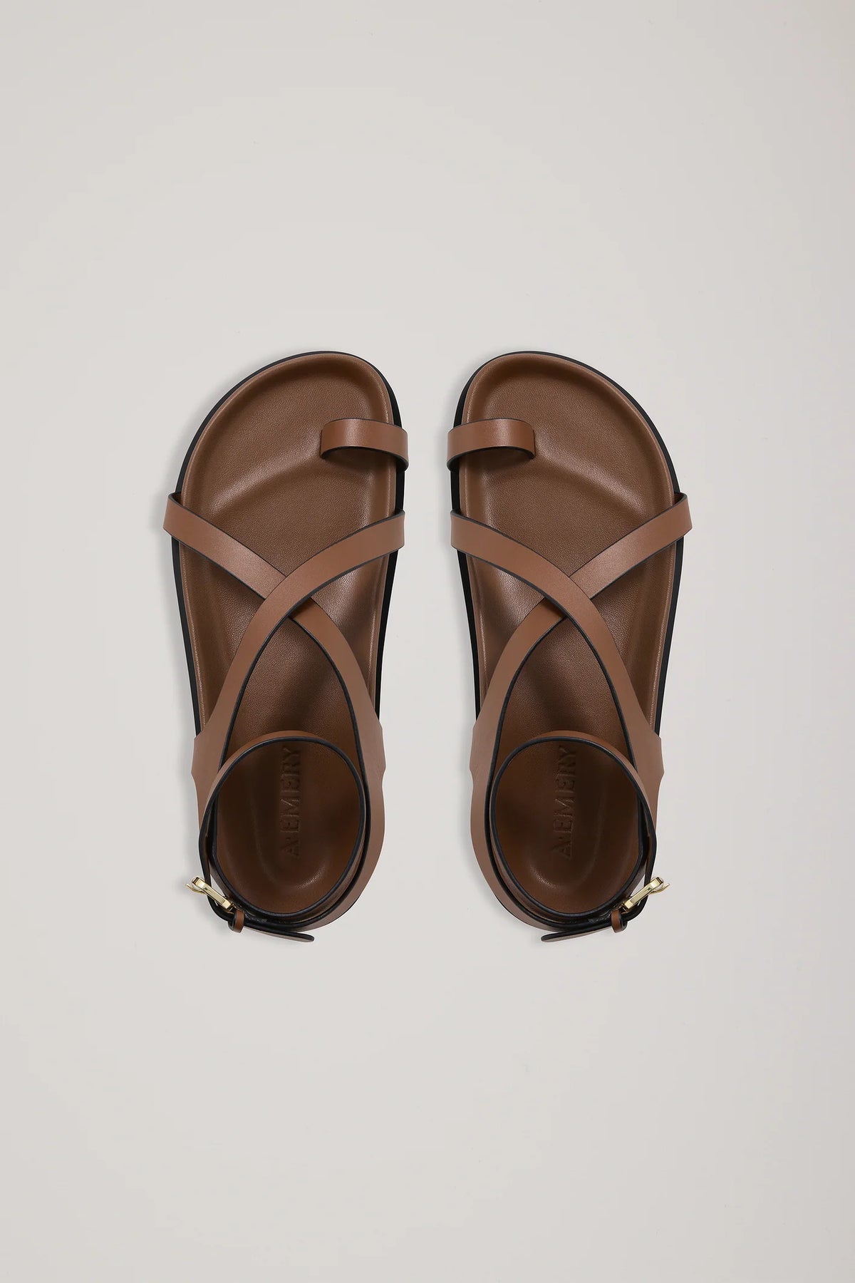 The Jalen Slim Sandal - Cognac