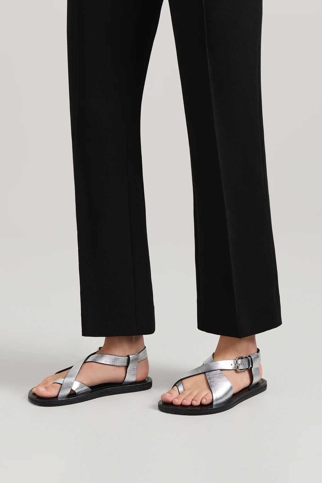 The Ora Sandal - Vintage Silver
