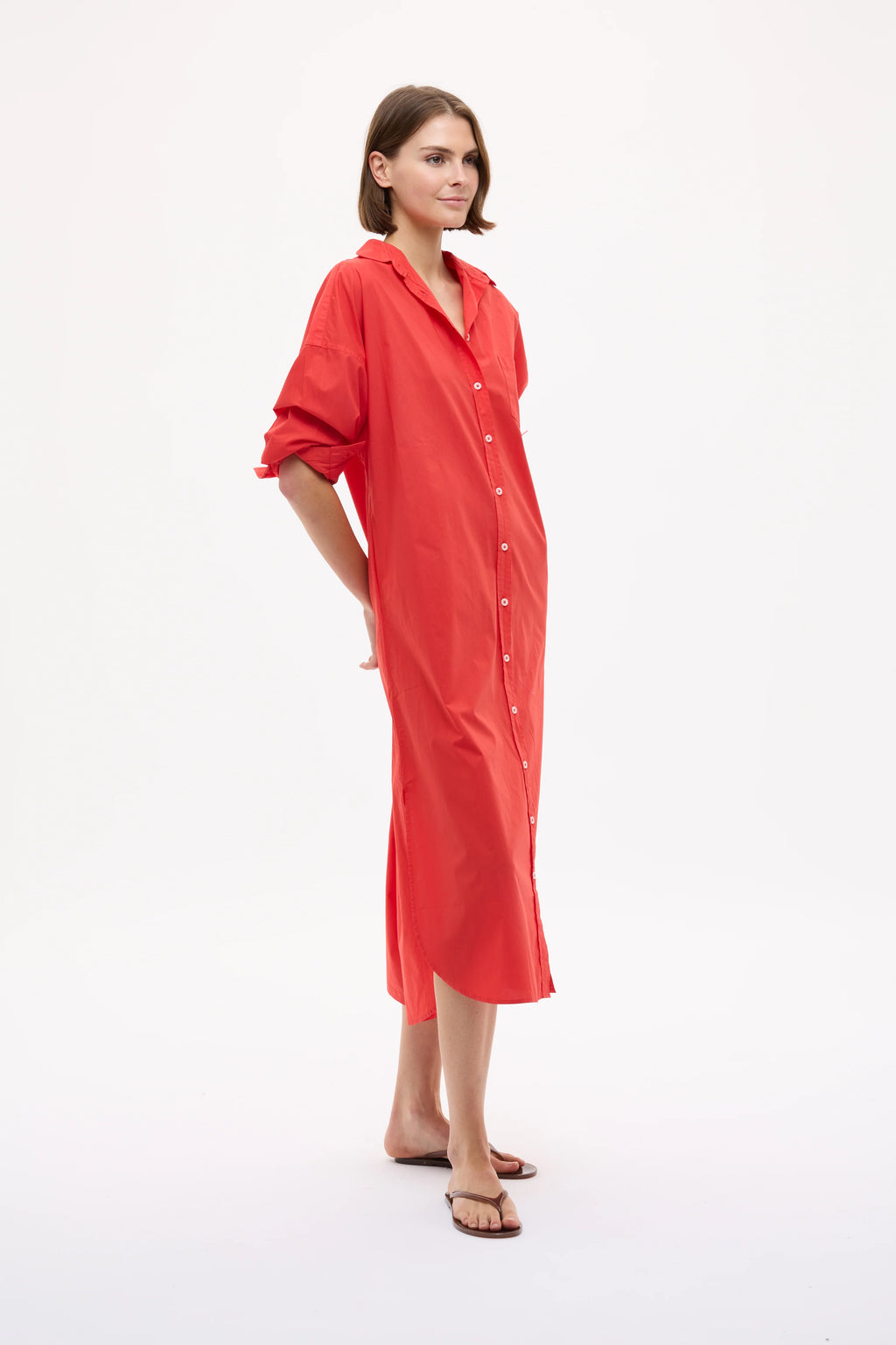 The Chiara Short Sleeve Maxi Dress Salsa