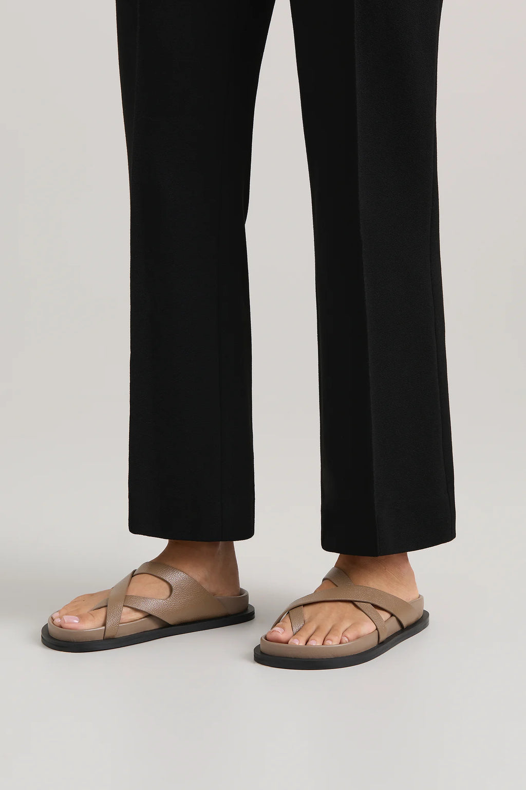 The Claude Sandal - Caribou Pebble