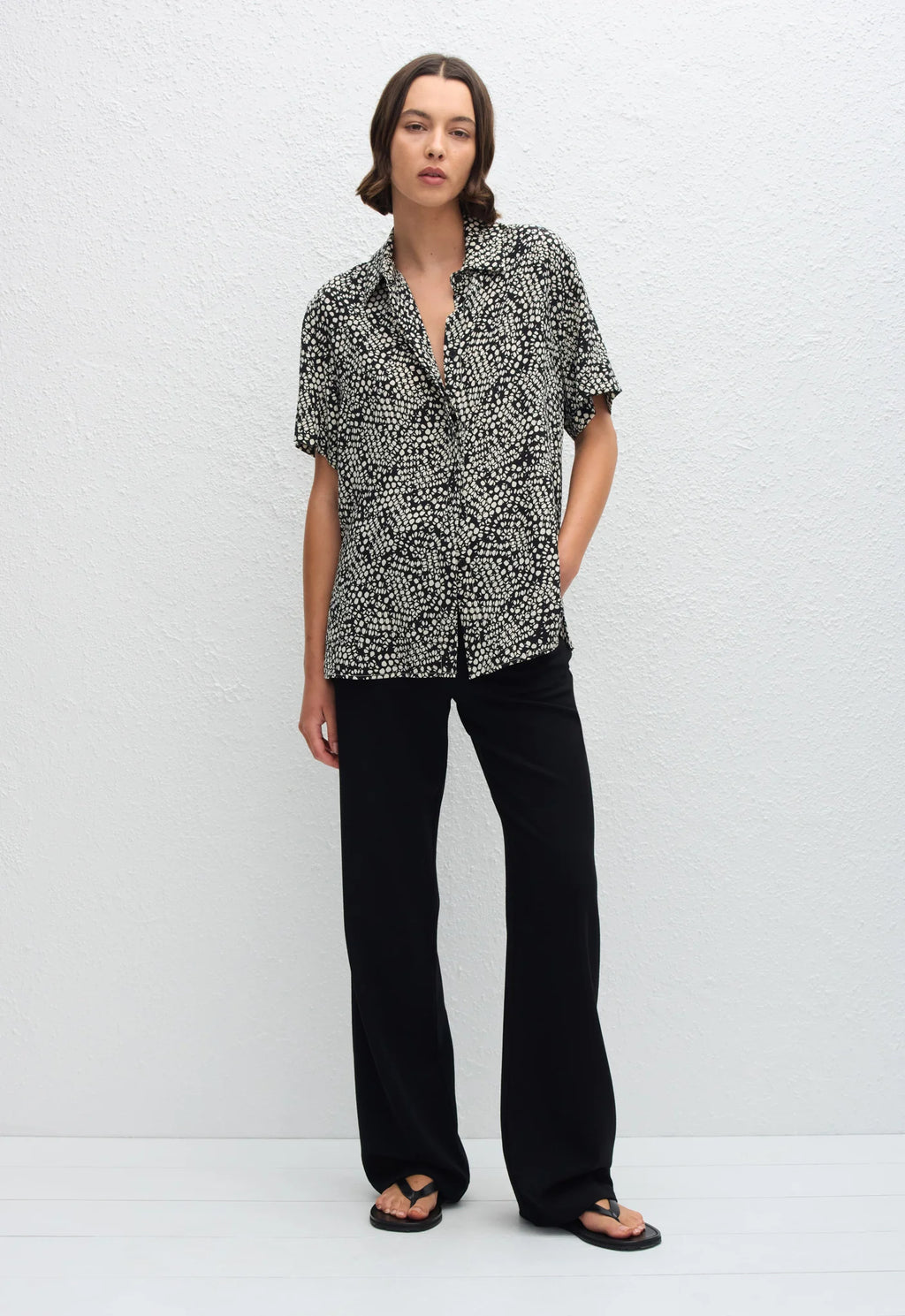 Matteau Short Sleeve Shirt Kyoto | Halcyon Atelier