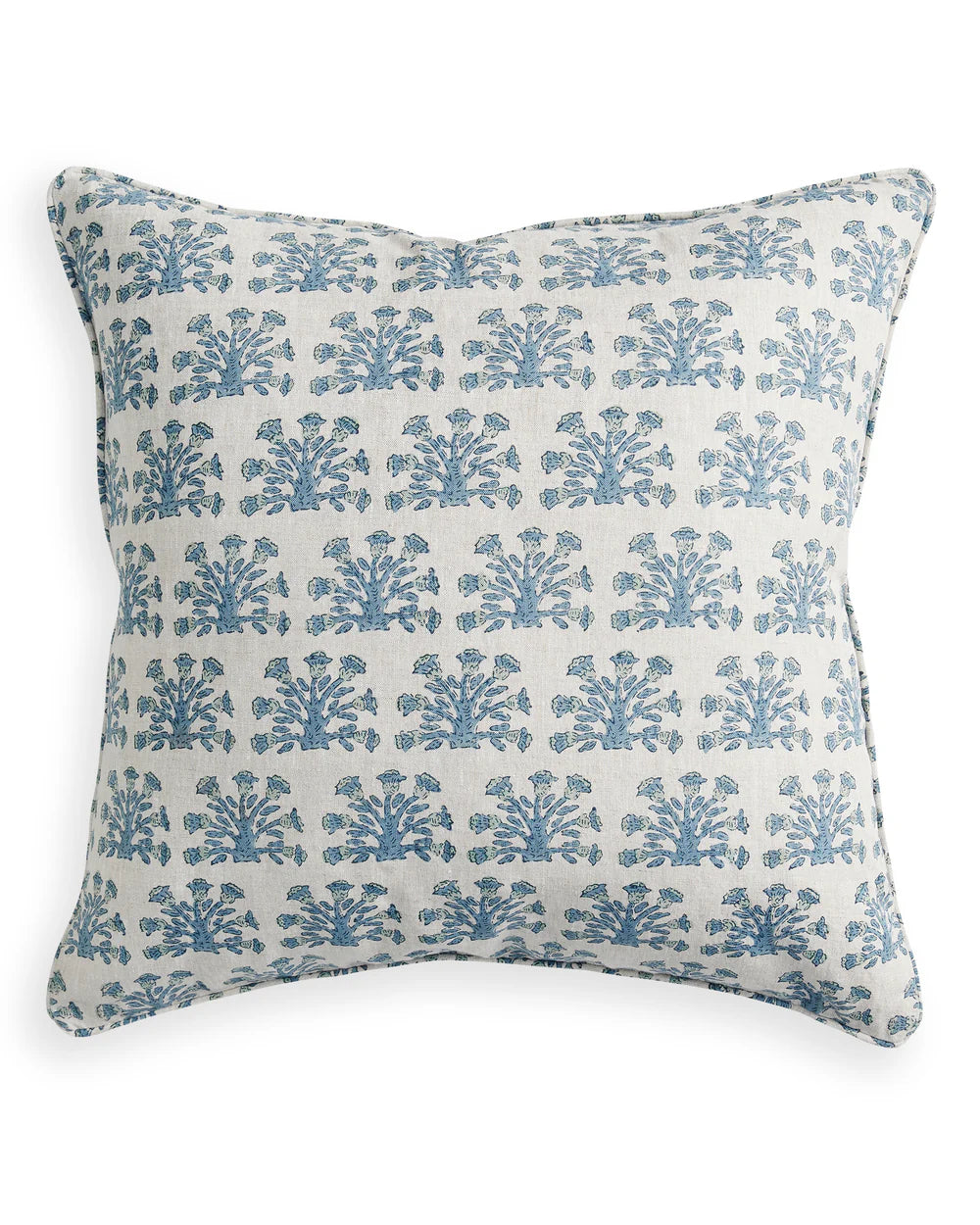 Samode Fresh Azure Linen Cushion incl. inner 55x55cm