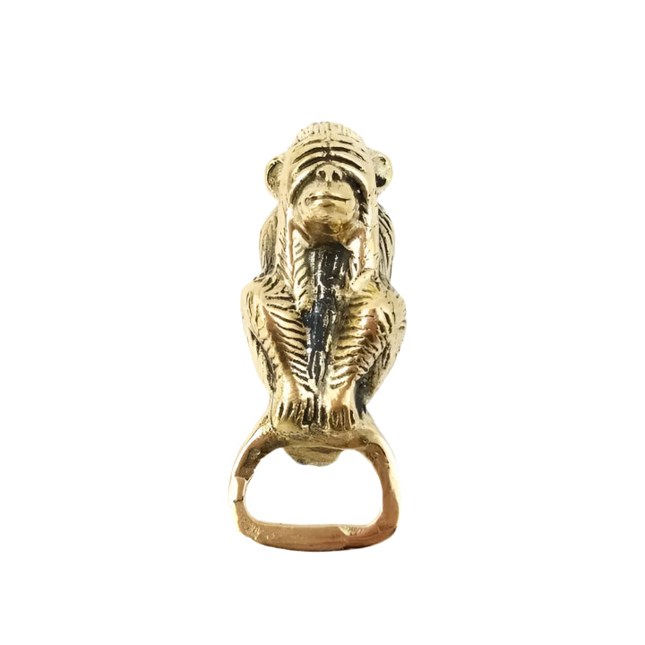 Brass Bottle Opener See No Evil Monkey
