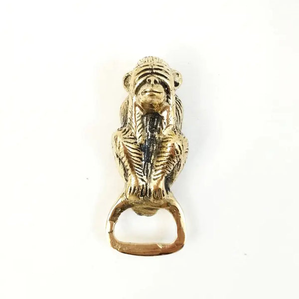 Brass Bottle Opener See No Evil Monkey