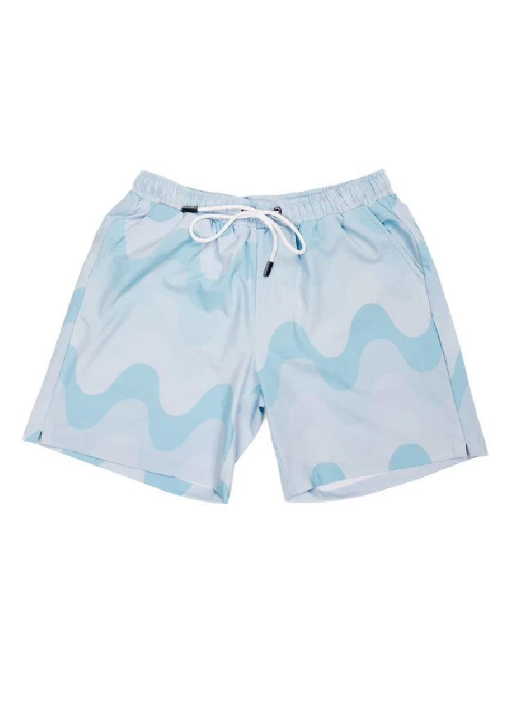 Mens Mint Wave Swim Shorts