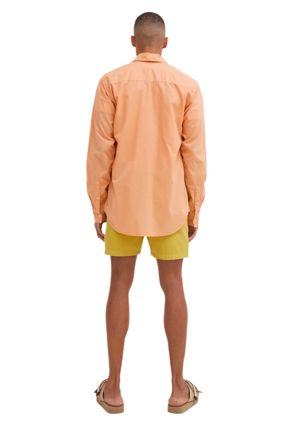 Jac + Jack Folded Collar Shirt Soft Tang | Halcyon Atelier