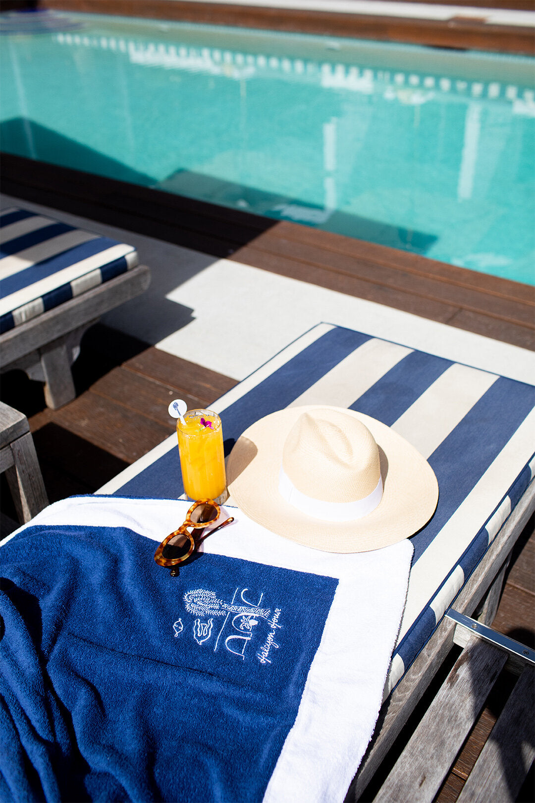 Halcyon House x Frette Beach Towel