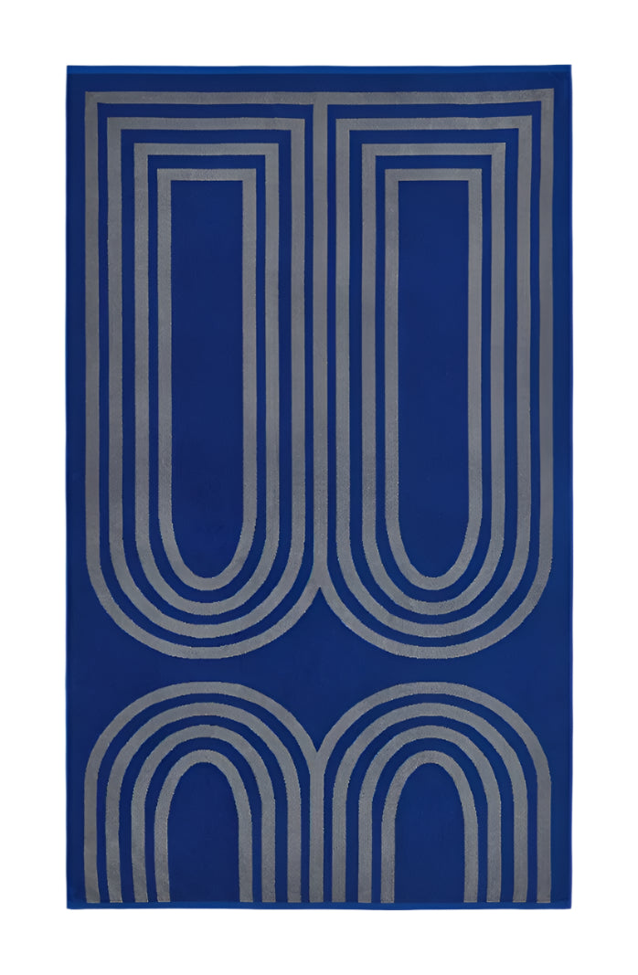 Summer Navy Blue Beach Towel LATERAL OBJECTS Beach Towel - Arc Towel Cool