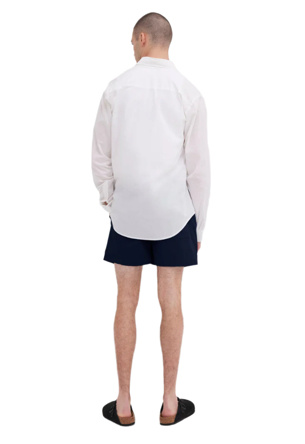 Jac + Jack Folded Collar Shirt - White | Halcyon Atelier