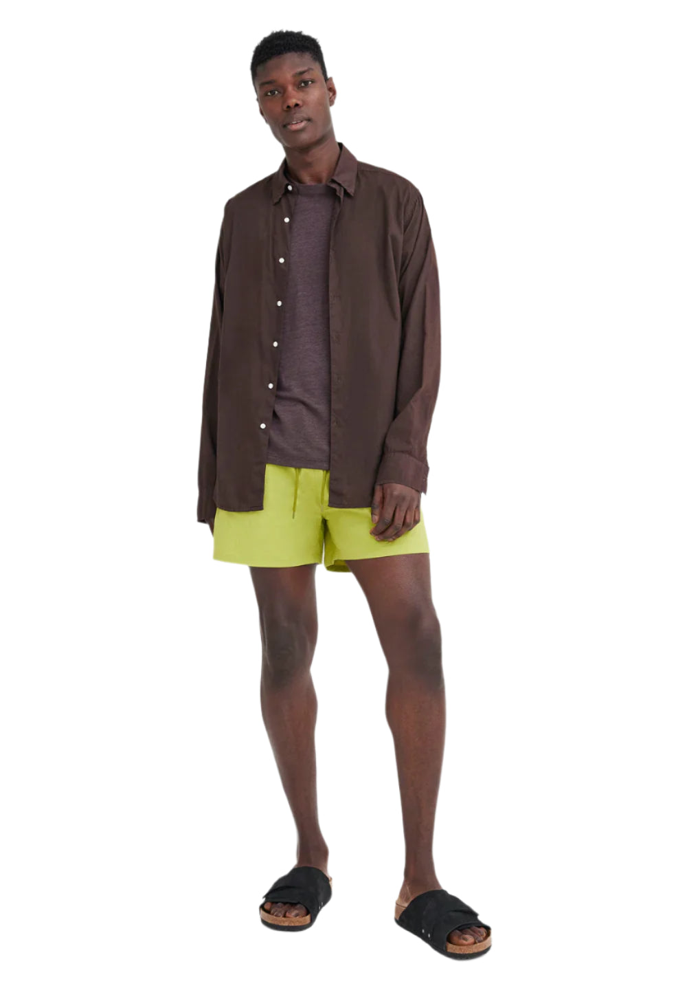 Jac + Jack Folded Collar Shirt Dirt| Halcyon Atelier