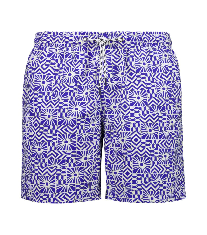 SHORE CLUB Mediterranean Sun Mens Swim Short | Halcyon House