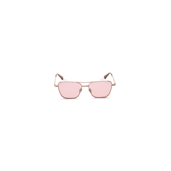 THIRTY EIGHT Sunglasses Rose Gold w Pink Lens