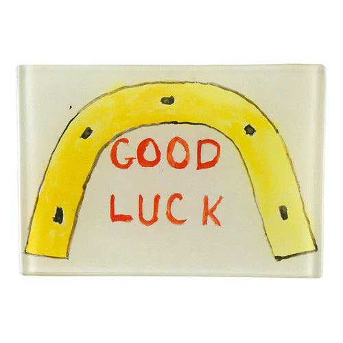 Good Luck Horseshoe 3.5 x 5" Tiny Rect. Tray