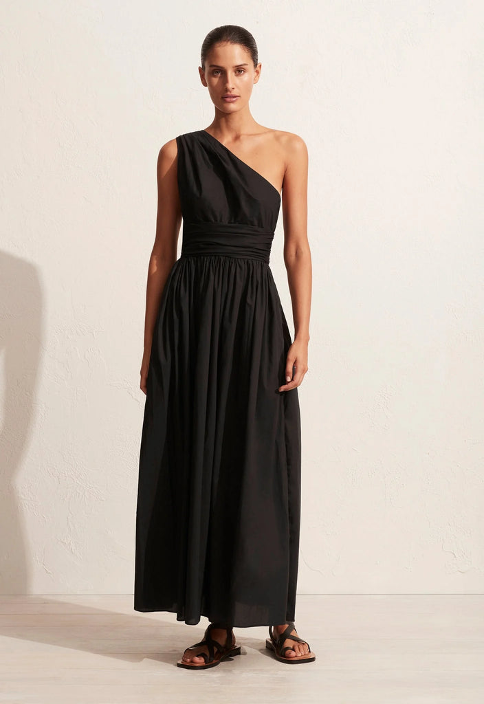 Matteau The Gathered One Shoulder Dress | Halcyon Atelier