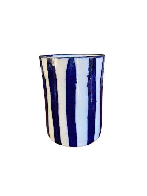 CERAMICS Toothbrush Holder - Blue Stripe | Halcyon Atelier