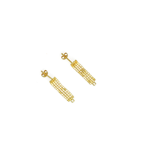 MARTINE VIERGEVER Day or Night Earrings Gold Plated Silver | Halcyon Atelier