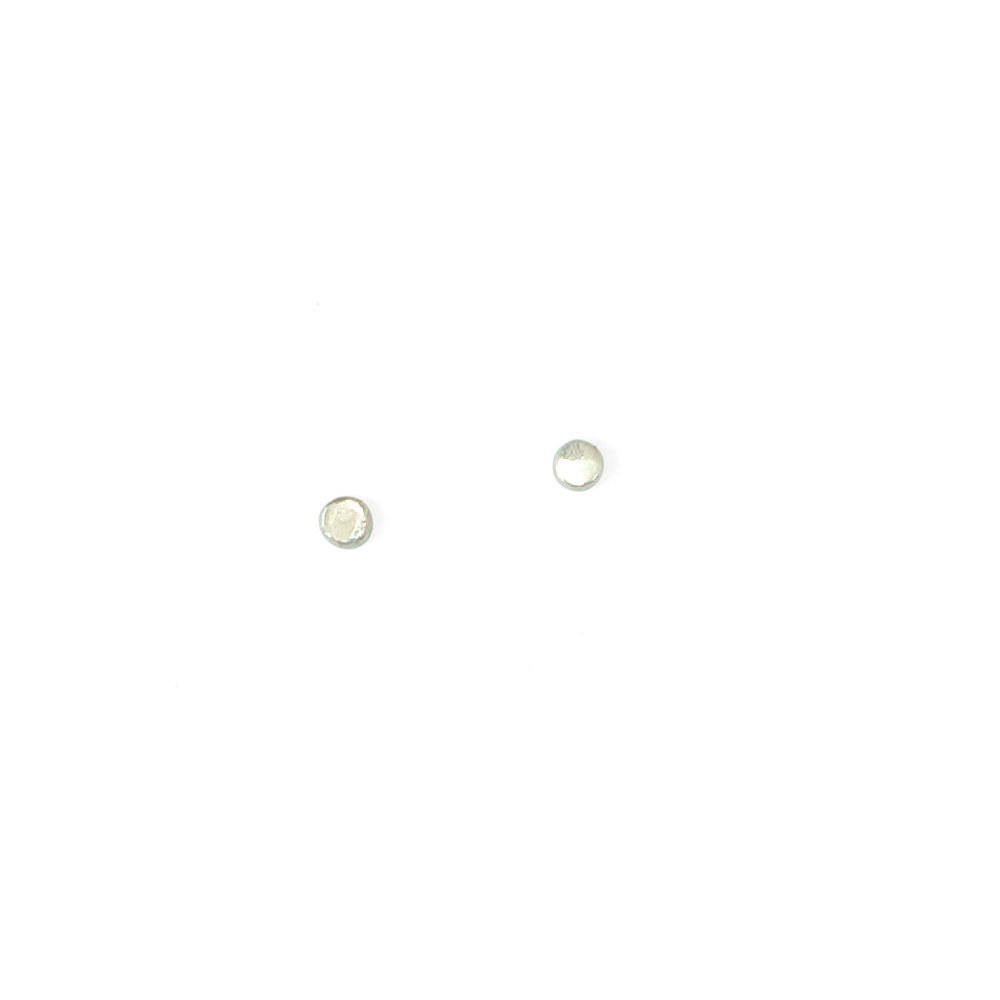 MARTINE VIERGEVER Studs Hammered Small Sterling Silver | Halcyon Atelier