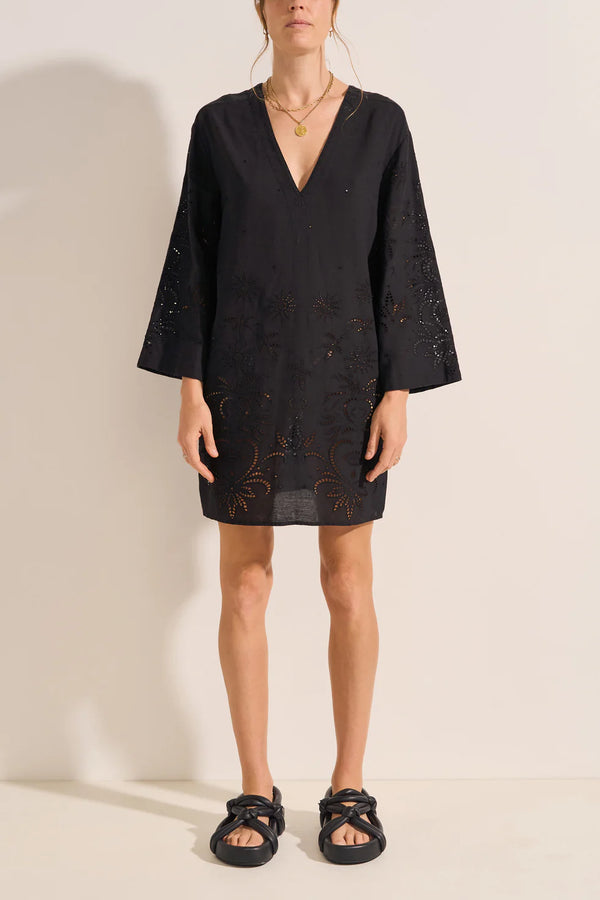 ILIO NEMA Venus Tunic Dress Black | Halcyon Atelier