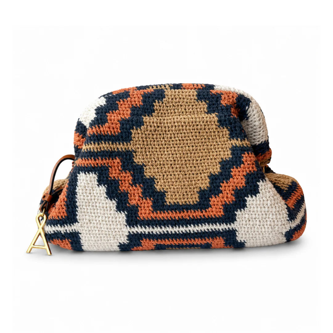 Half Diamond Bilum Clutch by Virginia
