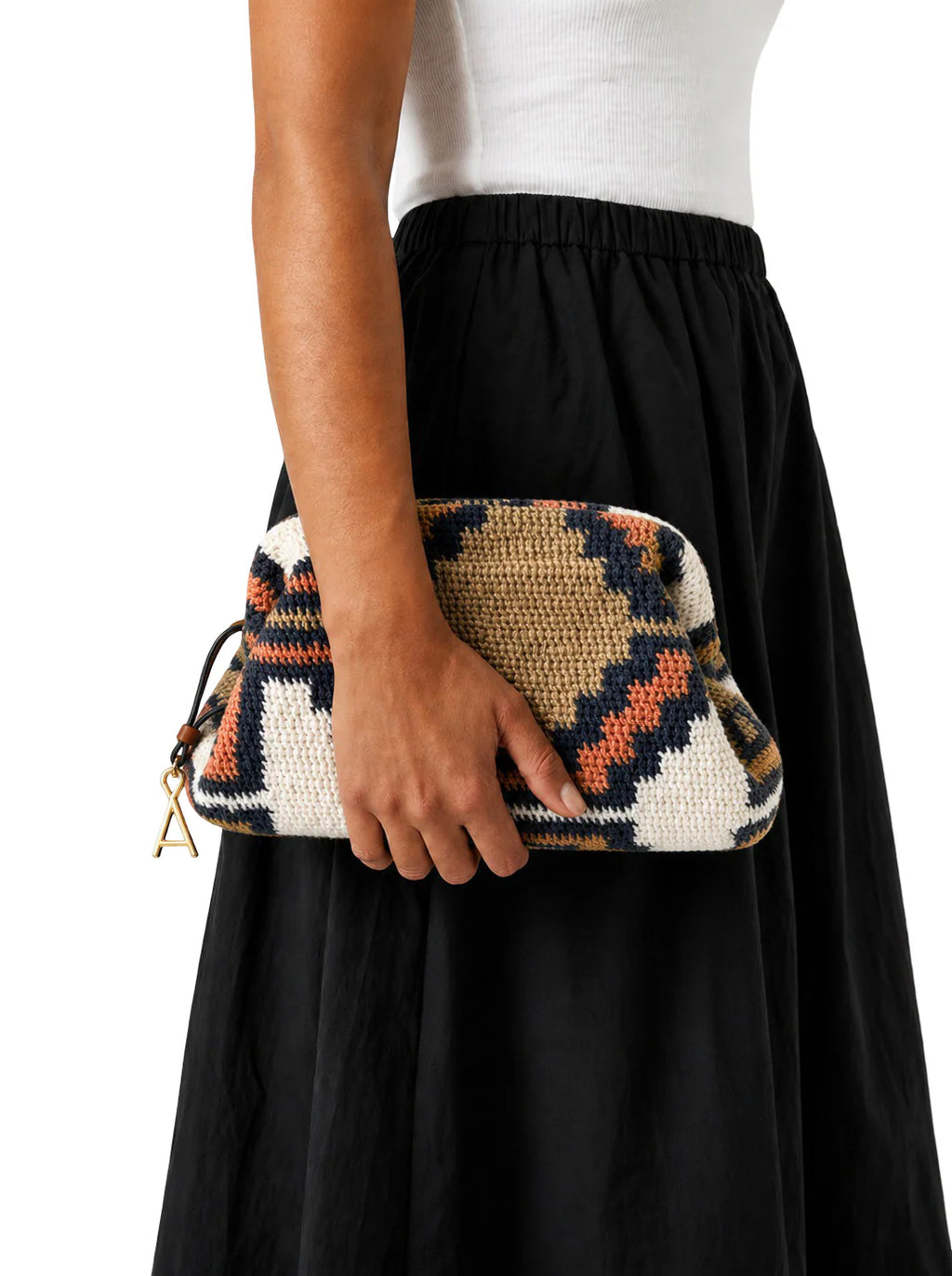 Half Diamond Bilum Clutch by Virginia