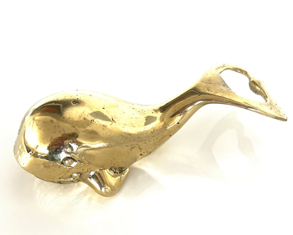 Brass Bottle Opener Whale