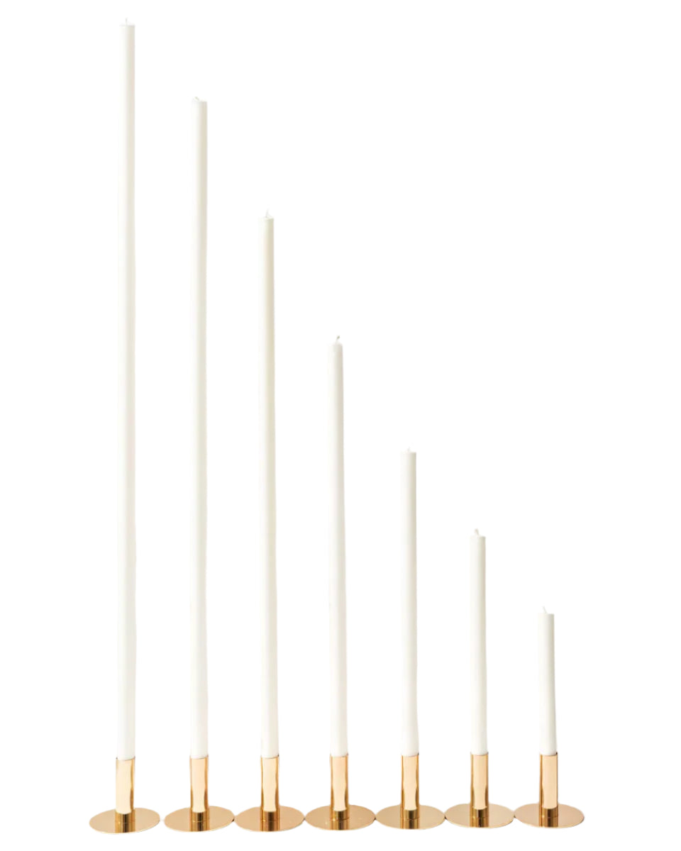 Cathedral Candles White 25cm (1 Pair)