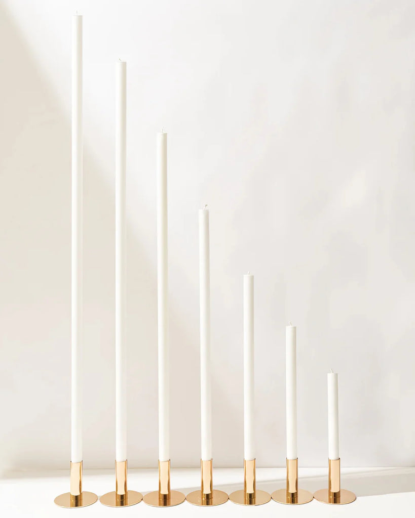 Cathedral Candles White 25cm (1 Pair)