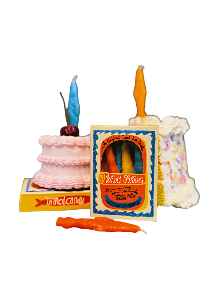 FAIRE Wishy Fishies Sardine Celebratory Candles | Halcyon Atelier