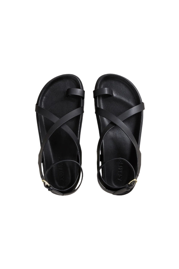 s Black Sandal for Resort or Beach Holiday_ ALEN_SLIM_BLACK_3