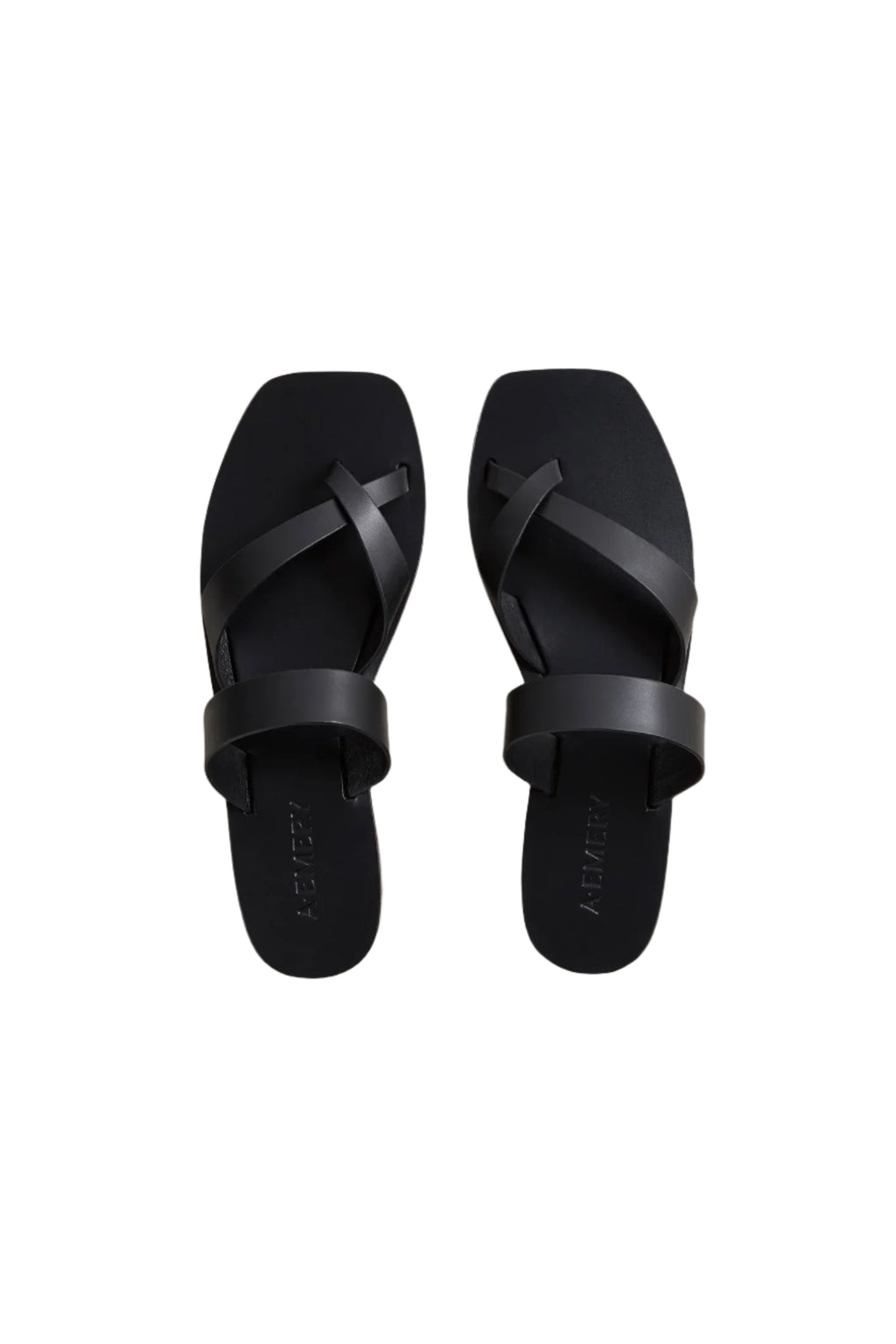 Womens Black Sandals Shoes The Carter Sandal - A Emery Halcyon Atelier Online