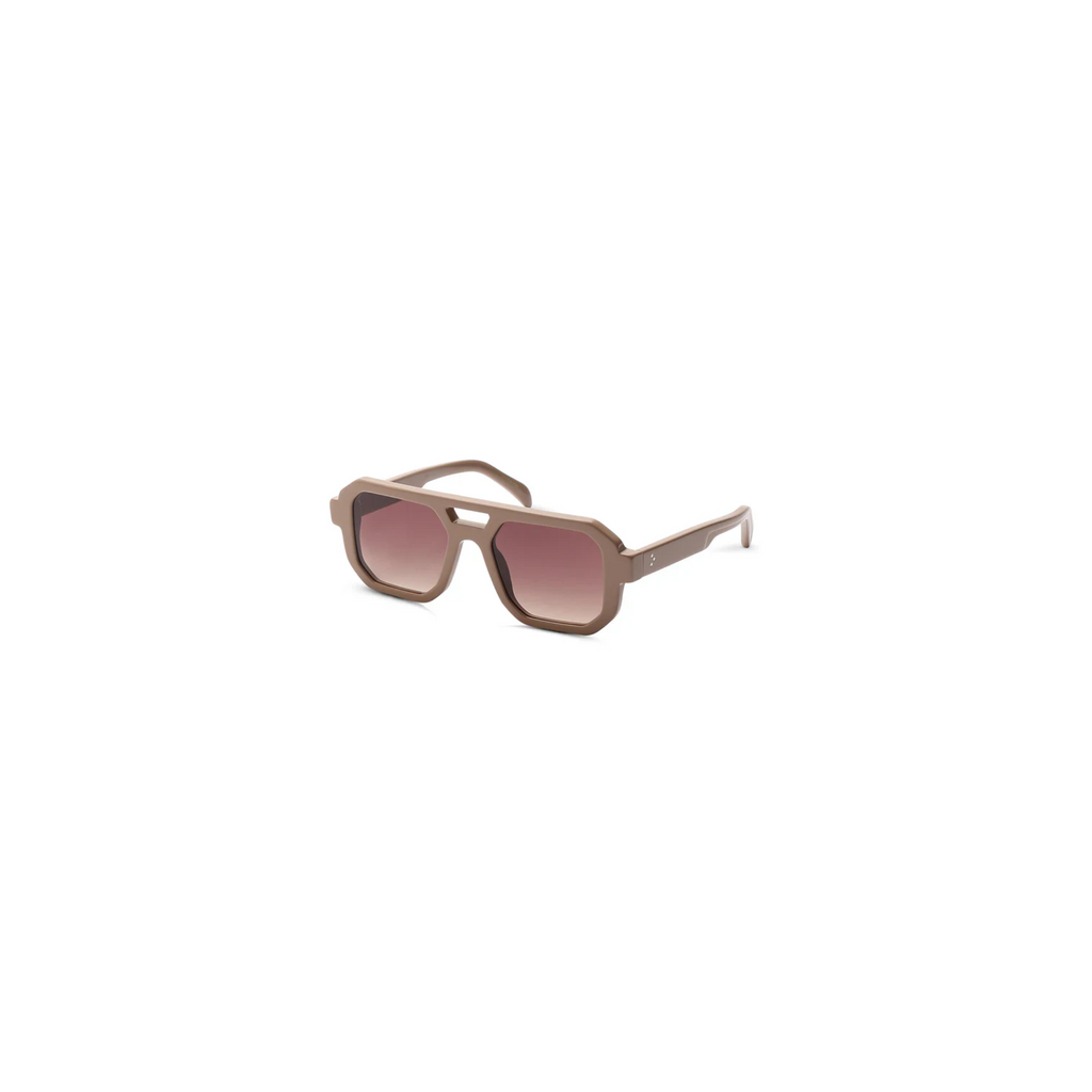 Womens Brown Sunglasses THIRTY FOUR Camel w/ Grad Brown Lenses Online Store Halcyon Atelier