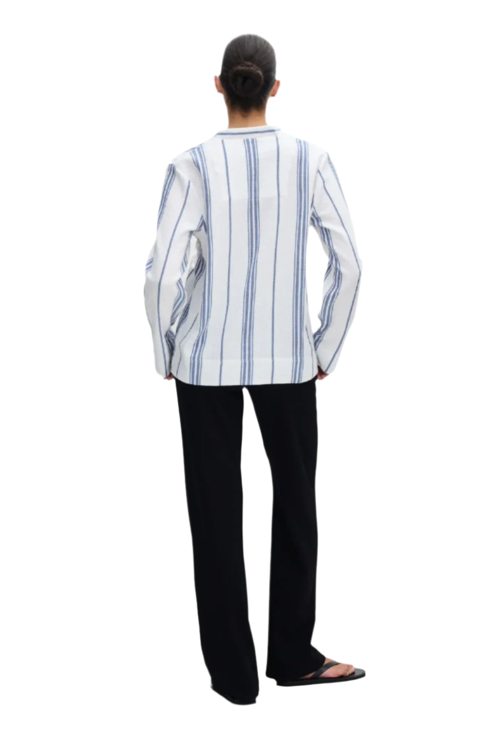 Matteau Fisherman Popover Shirt Porto Stripe | Halcyon Atelier