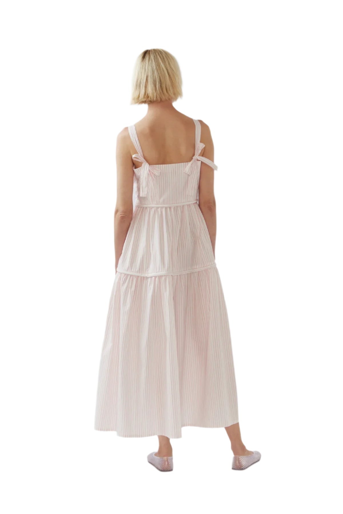 Womens Dress FOEMINA Annie Dress Pink Lemonade Stripe Halcyon Atelier Online