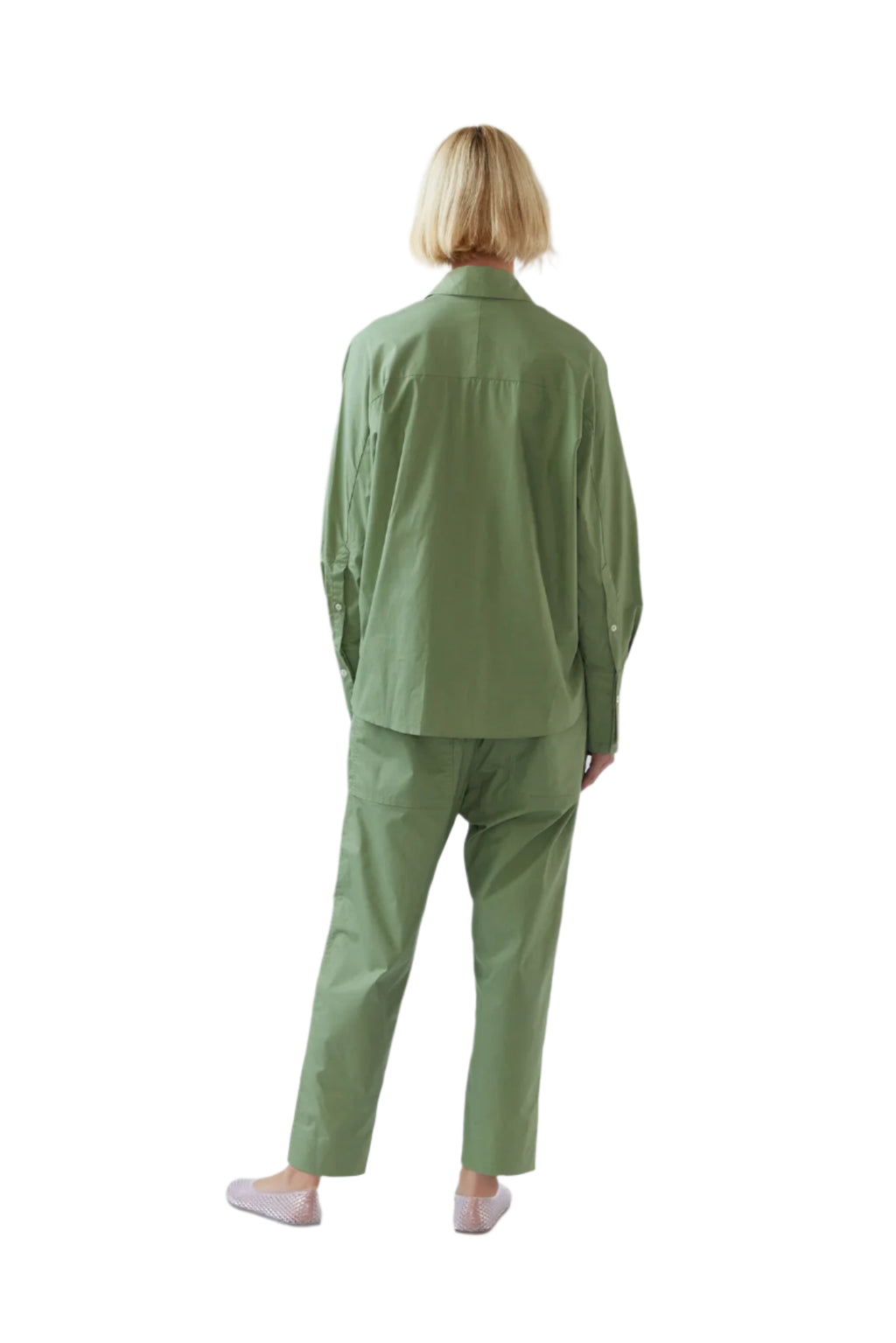 Womens_Foemina_Green_Georgie_Pant_Willow_Green Halcyon Atelier Online Store