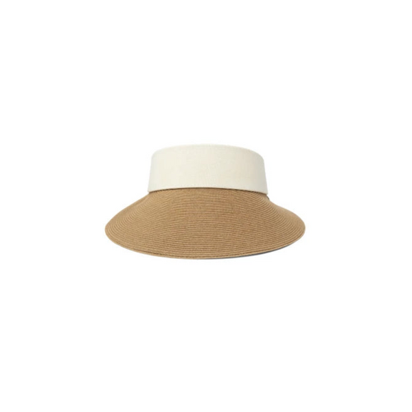 Womens Hat and beachwear visor BRONTE Evy camel/ivory