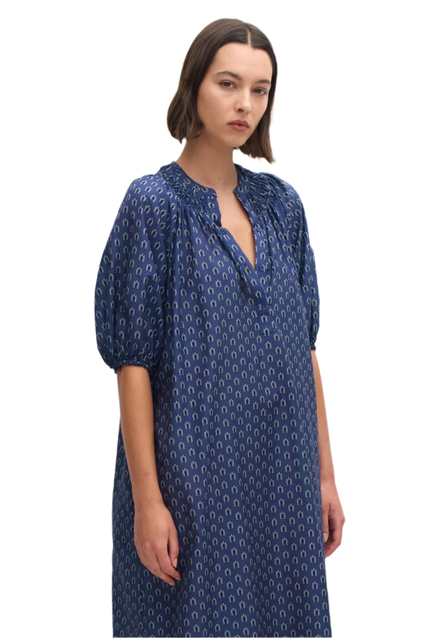 Womens Navy Blue Dress Halcyon Atelier