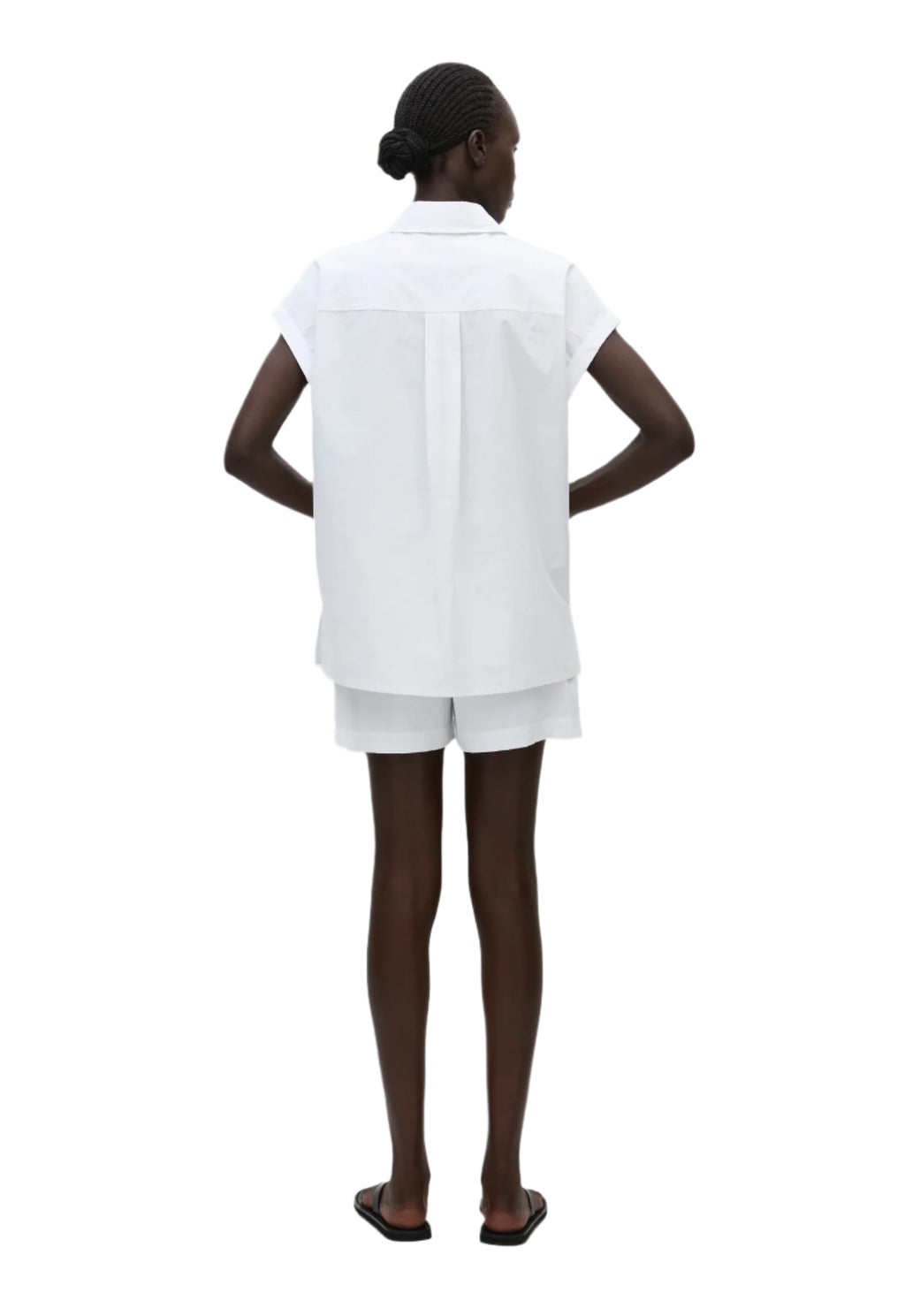 Matteau Relaxed Sleeveless Shirt White | Halcyon Atelier