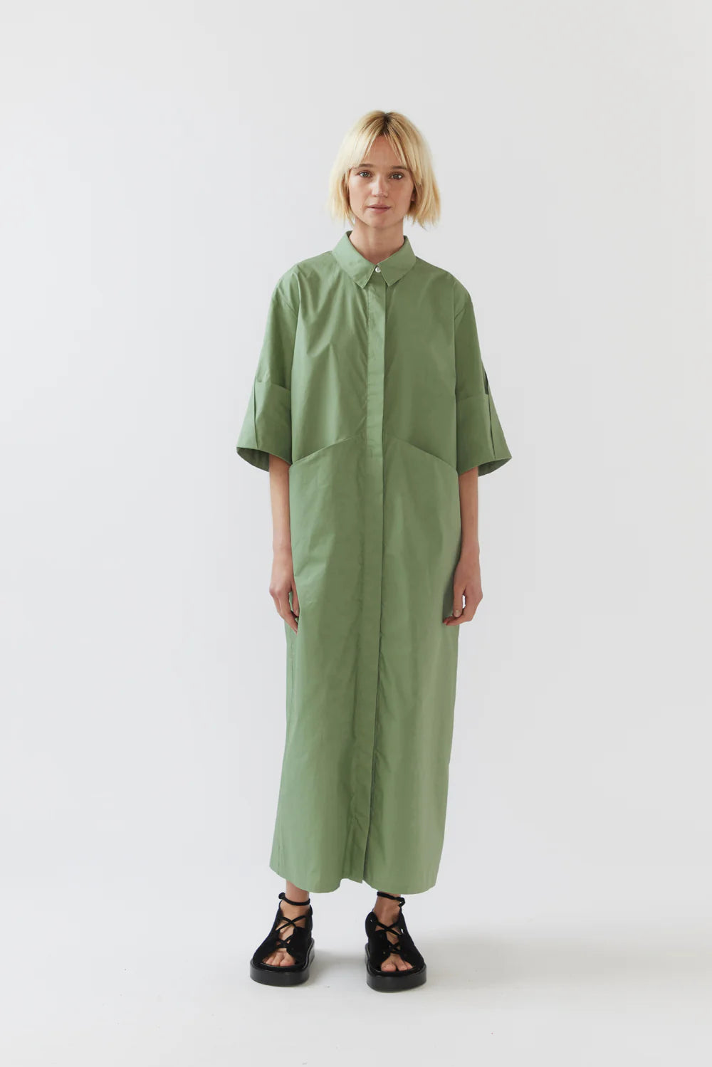 Yui Dress Willow Poplin