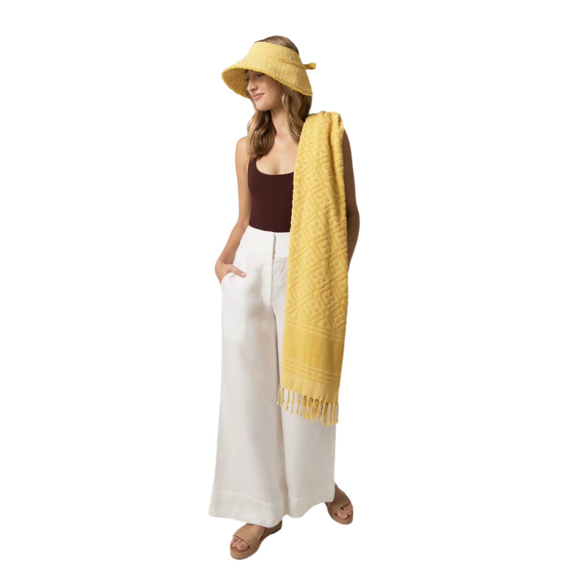 Yellow Helen Kaminski Turkish Beach Towel Online Halcyon Atelier Store