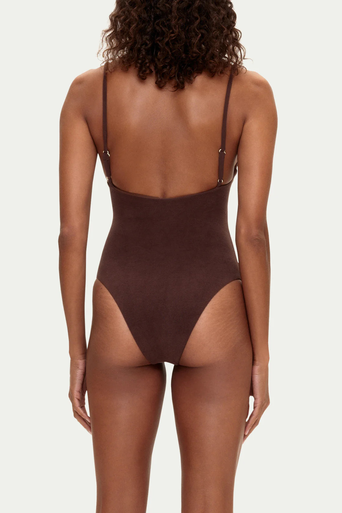 Towelling One Piece - Chocolate