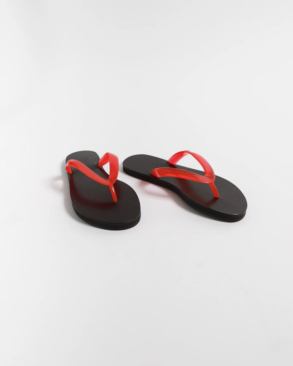 Ancient Greek Sandals Saionara Jelly Sandals Clear Red | Halcyon Atelier