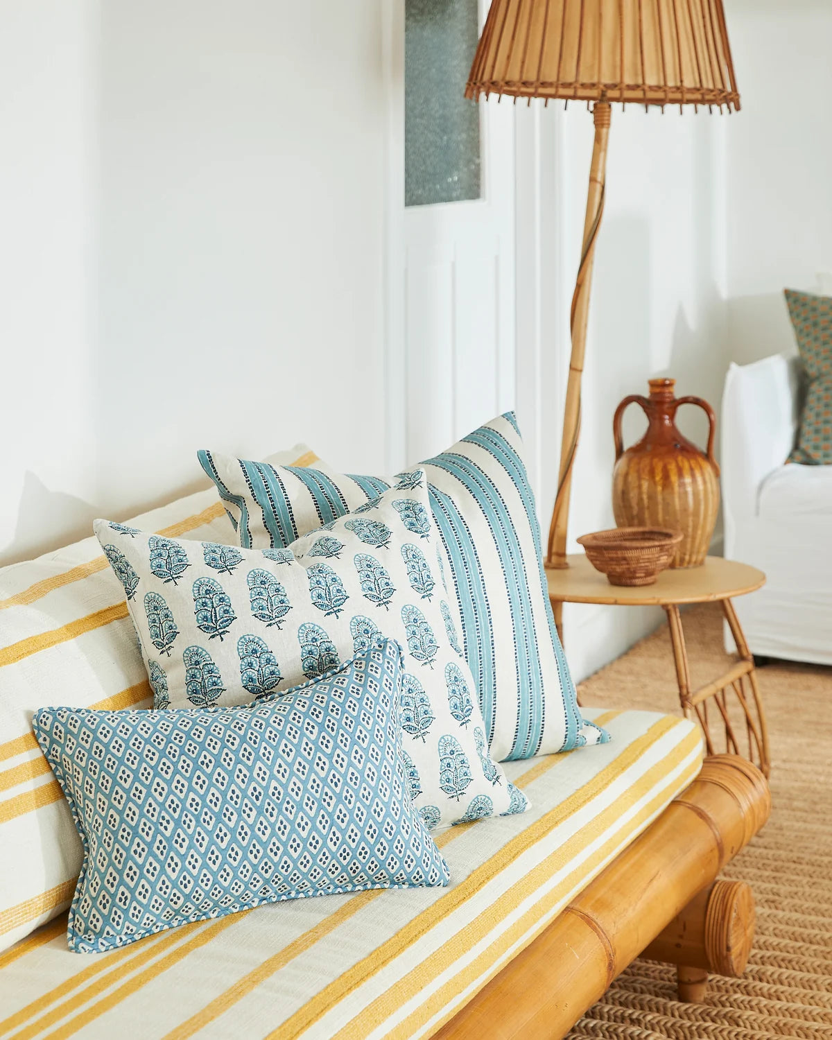 Kesula Denim Linen Cushion incl. inner 55x55cm