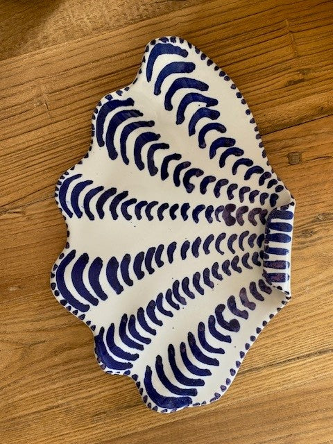 CERAMICS Clam Plates - Red and Blue | Halcyon Atelier