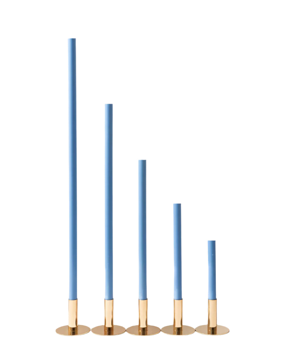 Cathedral Candles Cornflower Blue 25cm (1 Pair)