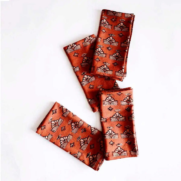 Ichcha Topha Dinner Cloth Napkins - Set of 4 | Halcyon Atelier