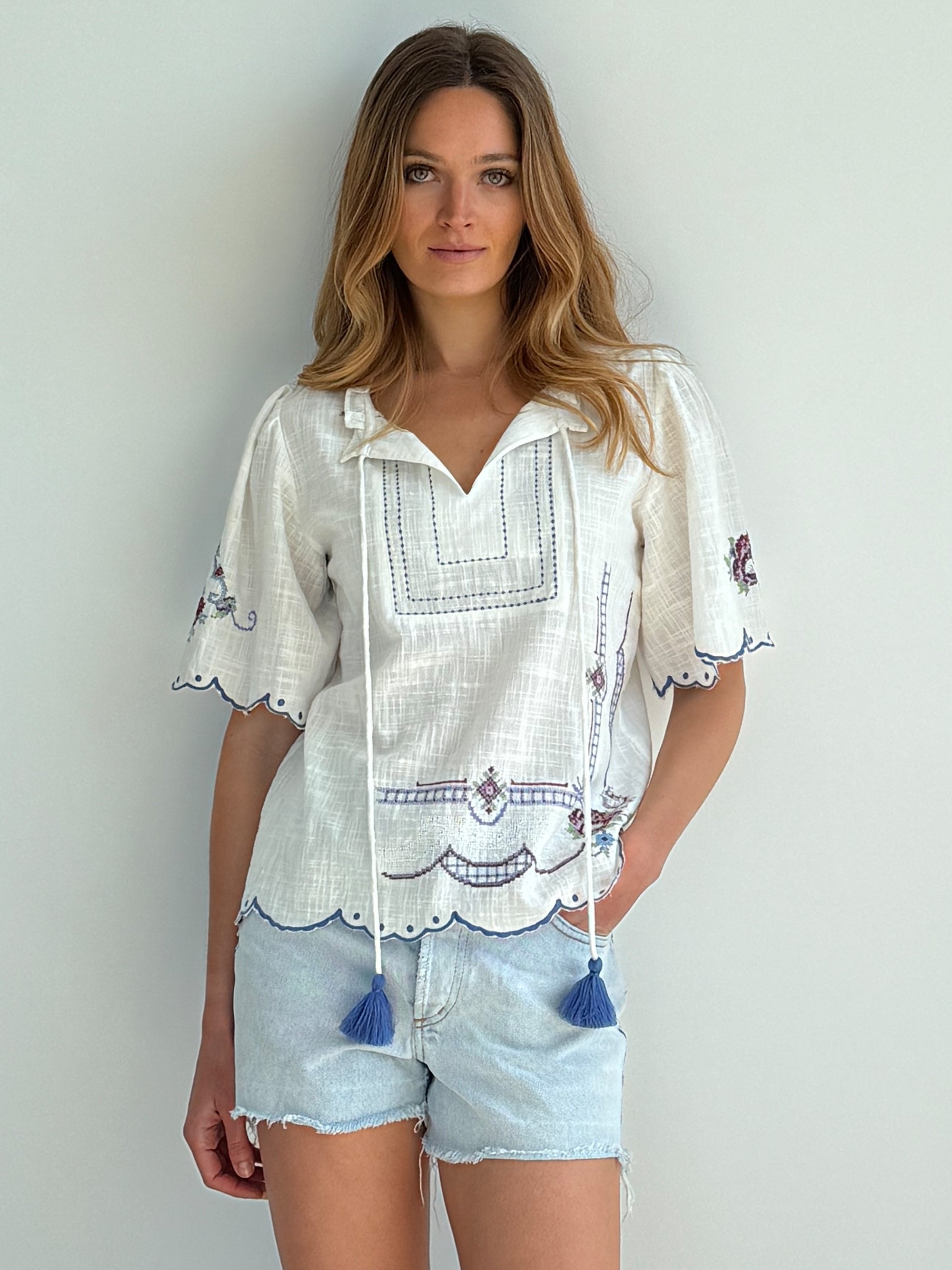 Violet Top White